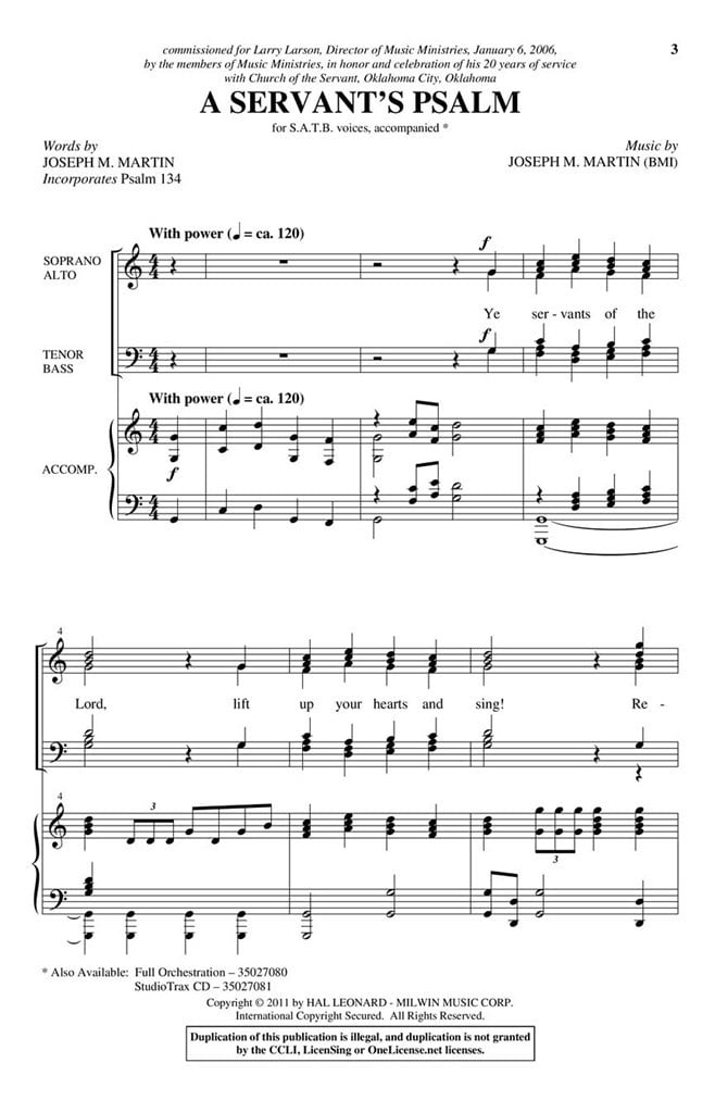 A Servant's Psalm